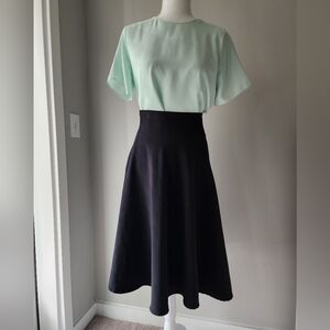 Veteks Turkish Brand Black Midi Skirt 4/6